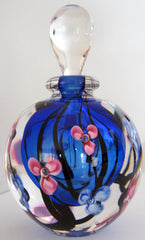 Roger Gandelman's Pink Flowers on Black Vines Perfume Bottle